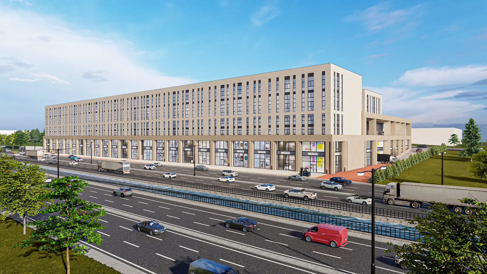 AVRASYA OSB Sanayi Sitesi — Bulvar Perspektifi